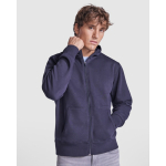 Felpa in cotone e poliestere 280 g/m2 Roly Direct Montblanc color blu mare prima vista d'uso