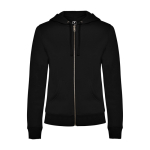 Felpa da donna in cotone e poliestere 280 g/m2 Roly Direct Veleta color nero seconda vista
