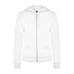 Felpa da donna in cotone e poliestere 280 g/m2 Roly Direct Veleta color bianco seconda vista