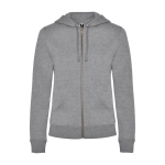 Felpa da donna in cotone e poliestere 280 g/m2 Roly Direct Veleta color grigio chiaro seconda vista
