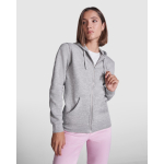 Felpa da donna in cotone e poliestere 280 g/m2 Roly Direct Veleta color blu mare quarta vista d'uso