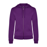 Felpa da donna in cotone e poliestere 280 g/m2 Roly Direct Veleta color viola seconda vista