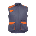 Gilet lavoro multitasche in poliestere e cotone 200g/m2 Roly Armada color arancione seconda vista