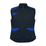 Gilet lavoro multitasche in poliestere e cotone 200g/m2 Roly Armada color blu reale seconda vista