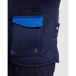 Gilet lavoro multitasche in poliestere e cotone 200g/m2 Roly Armada color blu reale vista dettaglio 1