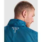 Giacca antivento unisex in poliestere in tessuto tecnico leggero 70 g/m2 Roly Direct Glasgow color blu bondi vista dettaglio 3