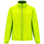Giacca antivento unisex in poliestere in tessuto tecnico leggero 70 g/m2 Roly Direct Glasgow color giallo fluorescente seconda vista
