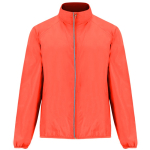 Giacca antivento unisex in poliestere in tessuto tecnico leggero 70 g/m2 Roly Direct Glasgow color corallo seconda vista