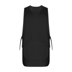 Grembiule lavoro unisex reversibile con tasche 195g/m2 Roly Arzak UNICA color nero seconda vista