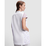 Camice donna in poliestere chiusura centrale 130g/m2 Roly Aldany color bianco quarta vista d'uso