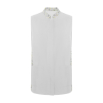 Camice donna in poliestere chiusura centrale 130g/m2 Roly Aldany color bianco sporco seconda vista