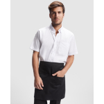 Grembiule da lavoro in poliestere e cotone 220g/m2 Roly Classic color nero prima vista d'uso