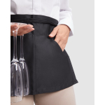Grembiule da lavoro piccolo con tasche 220 g/m2 Roly Mini color nero vista dettaglio 1