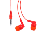 Auricolari di vari colori con connettore Jack 3.5mm color rosso seconda vista