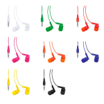 Auricolari di vari colori con connettore Jack 3.5mm color giallo vista dettaglio 1