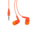 Auricolari di vari colori con connettore Jack 3.5mm color arancione seconda vista