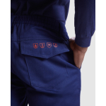 Pantaloni ignifughi cotone e fibra di carbonio 360g/m2 Roly Ranger color blu mare vista dettaglio 2