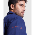 Giacca da lavoro ignifuga con cerniera 360 g/m2 Roly Cruiser color blu mare vista dettaglio 1
