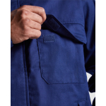 Giacca da lavoro ignifuga con cerniera 360 g/m2 Roly Cruiser color blu mare vista dettaglio 2