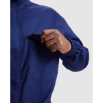 Tuta da lavoro ignifuga chiusura in velcro 360g/m2 Roly Blazer color blu mare vista dettaglio 3