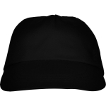 Cappellino a 5 pannelli con fascia interna antisudore 165 g/m2 color nero seconda vista