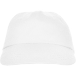 Cappellino a 5 pannelli con fascia interna antisudore 165 g/m2 color bianco seconda vista