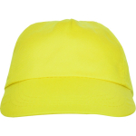 Cappellino a 5 pannelli con fascia interna antisudore 165 g/m2 color giallo seconda vista