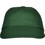 Cappellino a 5 pannelli con fascia interna antisudore 165 g/m2 color verde scuro seconda vista