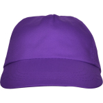 Cappellino a 5 pannelli con fascia interna antisudore 165 g/m2 color viola seconda vista