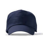 Cappellino a 5 pannelli in cotone con fori di ventilazione da 170 g/m2 color blu mare seconda vista