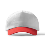 Cappellino a 5 pannelli in cotone con fori di ventilazione da 170 g/m2 color tortora seconda vista