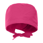 Cuffia sanitaria in poliestere con lacci regolabili 150 g/m2 color rosa seconda vista