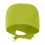 Cuffia sanitaria in poliestere con lacci regolabili 150 g/m2 color verde pistacchio seconda vista