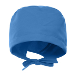 Cuffia sanitaria in poliestere con lacci regolabili 150 g/m2 color blu bondi seconda vista