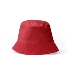 Cappello stile bob in cotone con design classico 170 g/m2 color rosso seconda vista