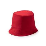 Cappello stile bob in cotone con design classico 170 g/m2 color rosso prima vista d'uso