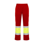 Pantaloni da lavoro alta visibilità inverno 240 g/m2 Roly Soan color rosso seconda vista