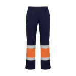 Pantaloni da lavoro alta visibilità inverno 240 g/m2 Roly Soan color  arancione fluorescente seconda vista