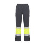 Pantaloni da lavoro alta visibilità inverno 240 g/m2 Roly Soan color grigio topo seconda vista