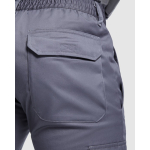 Pantaloni da lavoro alta visibilità inverno 240 g/m2 Roly Soan color grigio topo vista dettaglio 2