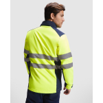 Giacca da lavoro softshell alta visibilità 320 g/m2 Roly Antares color giallo fluorescente quarta vista d'uso