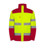 Parka da lavoro alta visibilità impermeabile 400g/m2 Roly Epsylon color rosso seconda vista