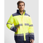 Parka da lavoro alta visibilità impermeabile 400g/m2 Roly Epsylon color giallo fluorescente prima vista d'uso