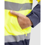 Parka da lavoro alta visibilità impermeabile 400g/m2 Roly Epsylon color giallo fluorescente vista dettaglio 1