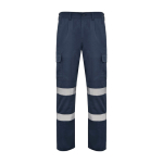Pantaloni da lavoro lunghi alta visibilità 240 g/m2 Roly Daily HV color grigio topo seconda vista