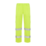 Pantaloni da lavoro ad alta visibilità 235 g/m2 Roly Alfa color giallo fluorescente seconda vista