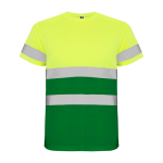 Maglietta tecnica da lavoro alta visibilità 130 g/m2 Roly Delta color verde seconda vista