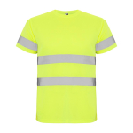 Maglietta tecnica da lavoro alta visibilità 130 g/m2 Roly Delta color giallo fluorescente seconda vista