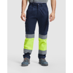 Pantaloni da lavoro alta visibilità 250 g/m2 Roly Daily Stretch HV color giallo fluorescente prima vista d'uso
