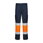 Pantaloni da lavoro alta visibilità 250 g/m2 Roly Daily Stretch HV color  arancione fluorescente seconda vista